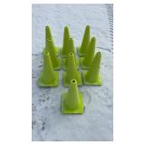 Green Caution Cones