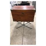 Wooden Box w/ Collapsible Stand