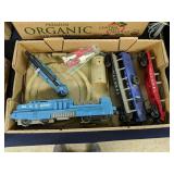 Lionel US Army Engine with 3 Cars and Accessories