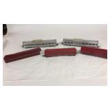 5 American Flyer Cars