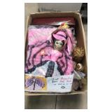Box Lot with Variety of Dolls