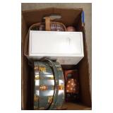 Vintage Miscellaneous Tin, Lux Clock,Ladybug Radio