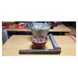 Hitch Adapter, Glass Bottles, Vintage Oil Cans