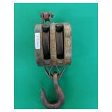 Antique Double Block Pulley