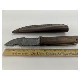 Handmade Damascus Steel Knife Wooden Handle