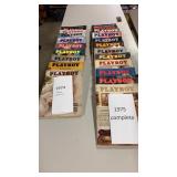 Lot Early Playboy Magazines 70