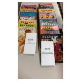 Lot Early Playboy Magazines 70