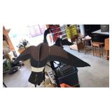 2- Landing Goose Decoys w/ Stakes