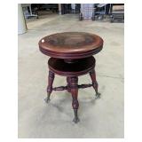 Vintage Ball & Claw Piano Stool