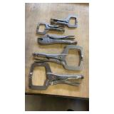 Set 5 - Vise Grip Clamps - New