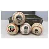 4 Commemorative Baseballs