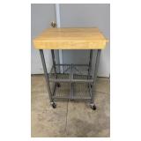 Rolling Cart Butcher Block