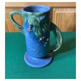Roseville Pottery Vase #32, 7"  Blue