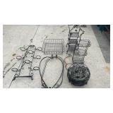 Pallet of Wire Plant Stands and Baskets