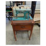 Sew Mor Electric Machine, Case, and Cabinet