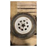 Firestone E78-14 Tire With Rim