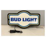 Bud Light Lighted Bar Sign Plastic