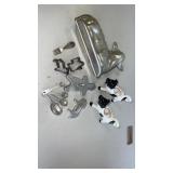 Ceramic Cow Creamer With Cookie Cutters/Cake Pan