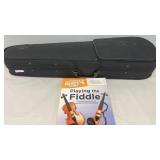 New Fiddle in Case With Book