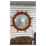 Ship Wheel Mirror