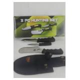3 Piece Hunting  Set  w/Sheath