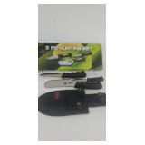 3 Piece Hunting  Set w/Sheath