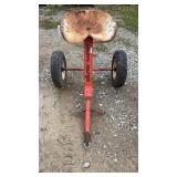 Tractor Seat on Wheels