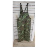 Camo Rain Bibs (size unknown)