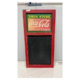 Vintage Coca Cola Wooden Chalkboard Sign