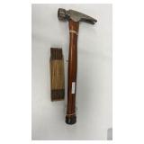 Vintage Craftsman Hammer With Wood Measuring