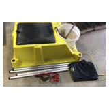 Ice Fishing Sled w/ Poles & Enclosure