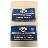 7.5x54 French PPU, 139gr FMJ 40 Rounds