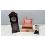 2 Jewelry Boxes With Rose Heart Necklace