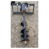 QA Skid Steer Post Hole Auger w/ 12" Bit