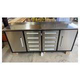 New 7ft 10 Drawer Stainless Steel Workbench