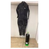 Scuba Tank and Wet Suit