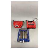 Milwaukee Charging Docks and Irwin Vice