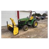 John Deere 4200, Tractor w/ Snow Blower