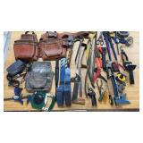 Tool Belt & Prybar Lot