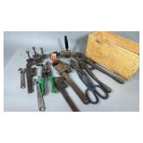 Pipe Wrenches, Drill Driver & Misc Lot