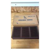 19- 16"x8 Inch Cornish Vents, Brown