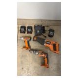 Rigid Tool Lot w/batteries & Charger