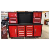 New 2 Tier (1 piece) 4 Door 18 Drawer Tool Bench