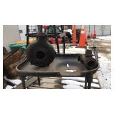 Champion Forge Blower & Tray Table