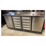 New 7ft 10 Drawer Stainless Steel Workbench