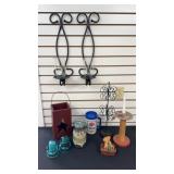 Home Decorations w/Metal Sconces