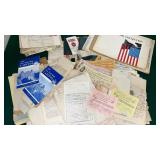 Box Lot of Old Letter, Booklets, Receipts