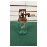 Glass & Iron Butter Churn