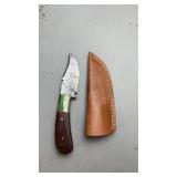 Custom Damascus Knife w/Sheath