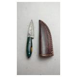 Custom Damascus Knife w/Sheath